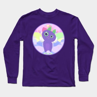 Gato ilustrado Long Sleeve T-Shirt